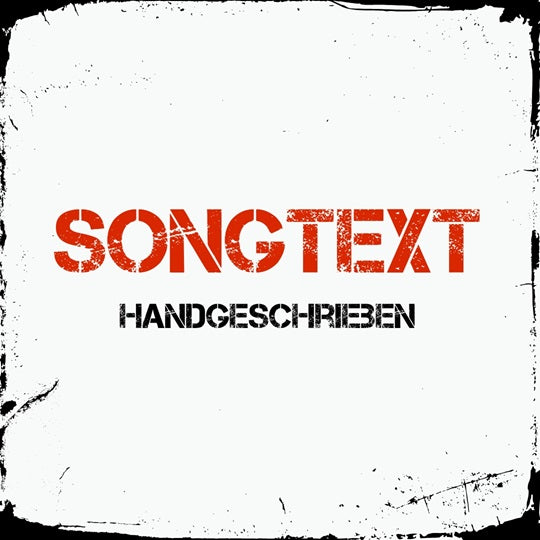Handgeschriebener Songtext