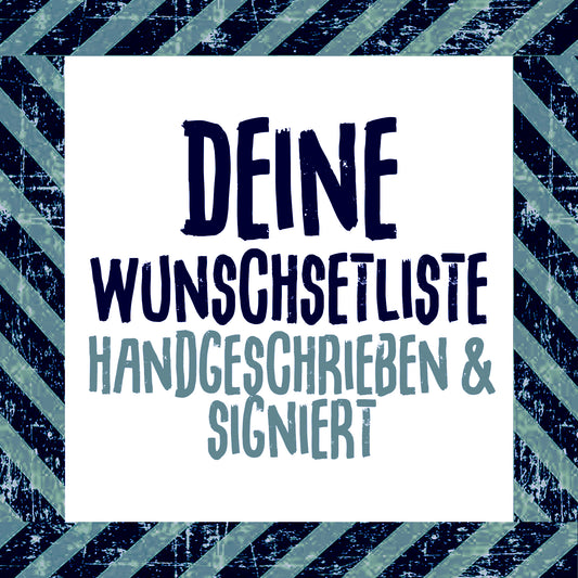 Handgeschriebene Wunsch-Setliste