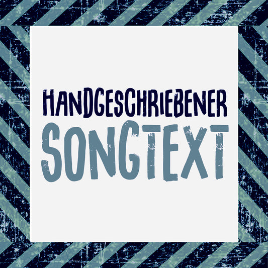 Handgeschriebener Songtext