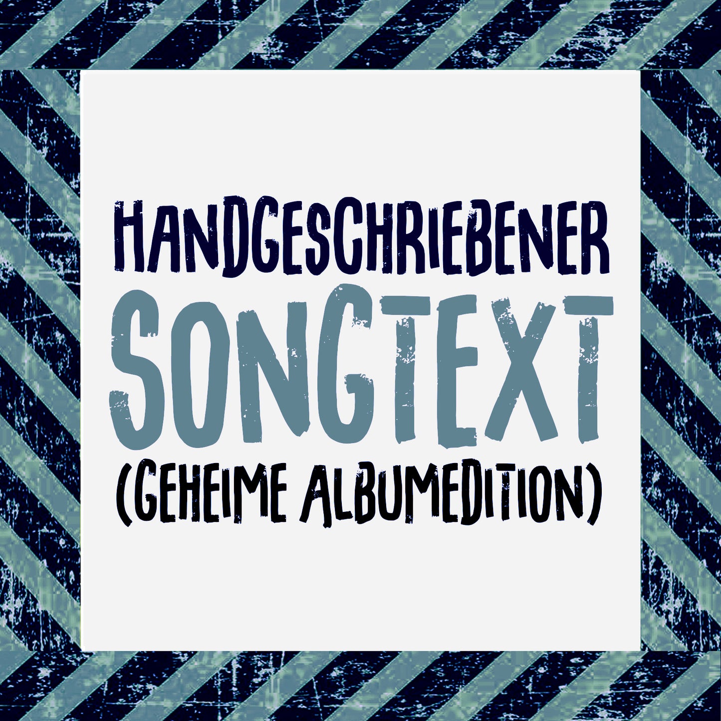 Handgeschriebener Songtext "Album 9 Edition"
